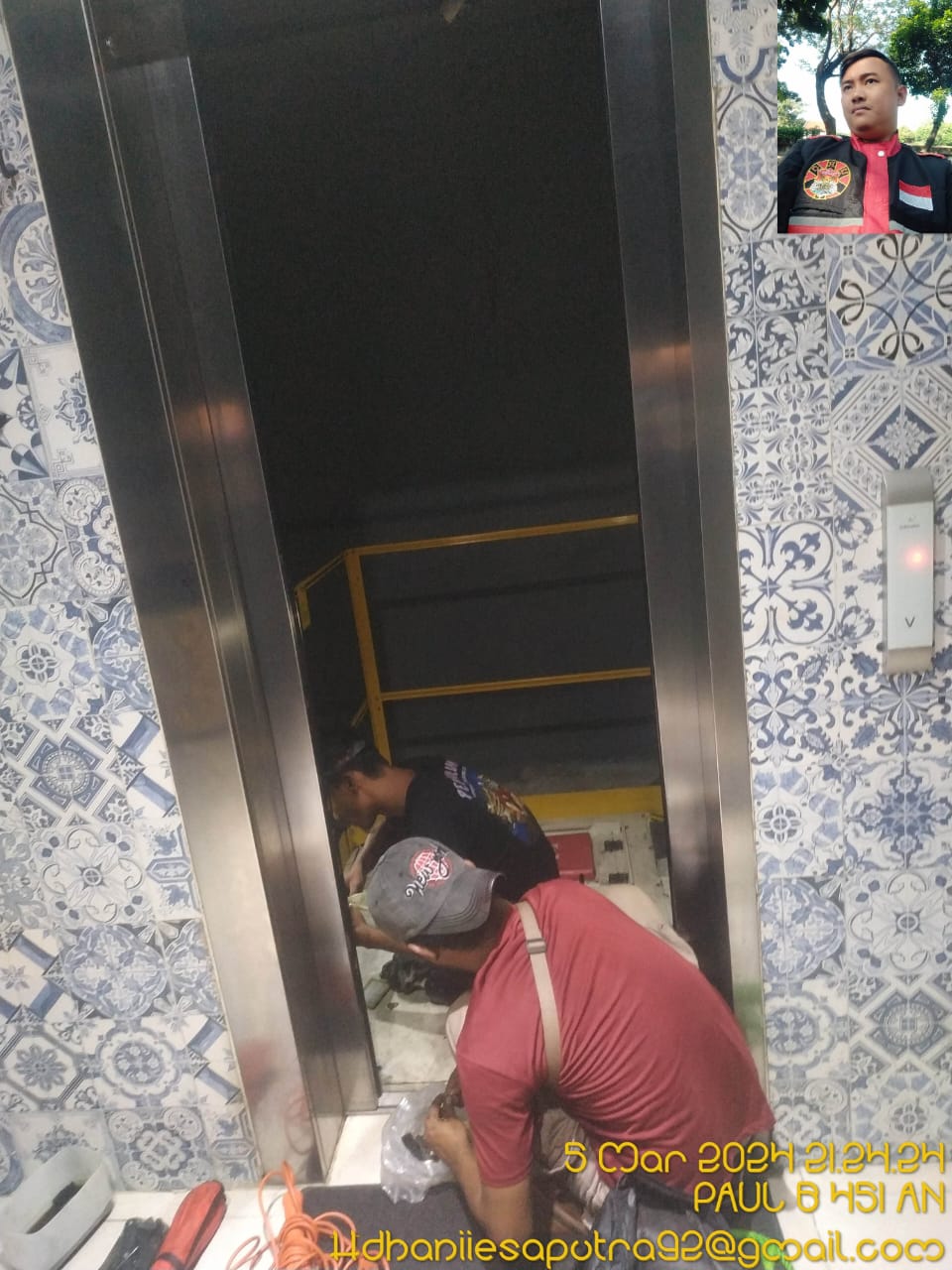 Dokumentasi proyek lift Samudera Kreasi Indolift