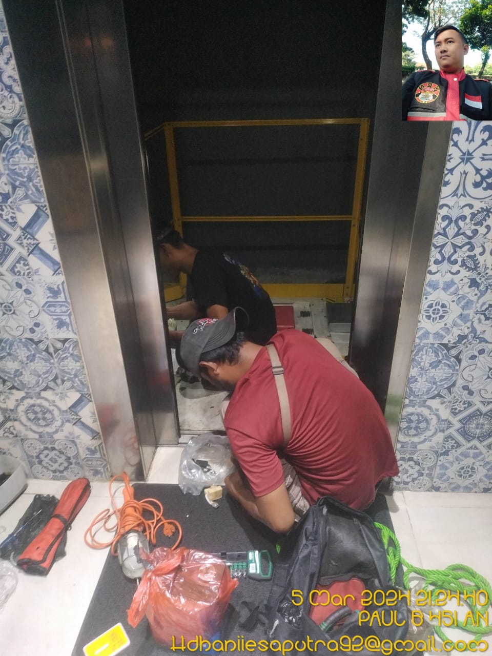 Dokumentasi proyek lift Samudera Kreasi Indolift