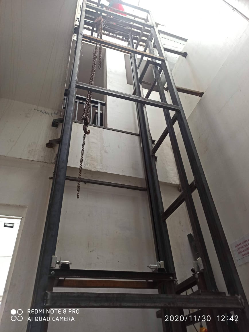 Dokumentasi proyek lift Samudera Kreasi Indolift